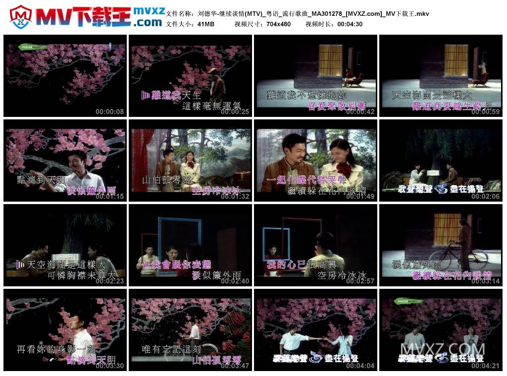 刘德华-继续谈情(MTV)_粤语_流行歌曲_MA301278